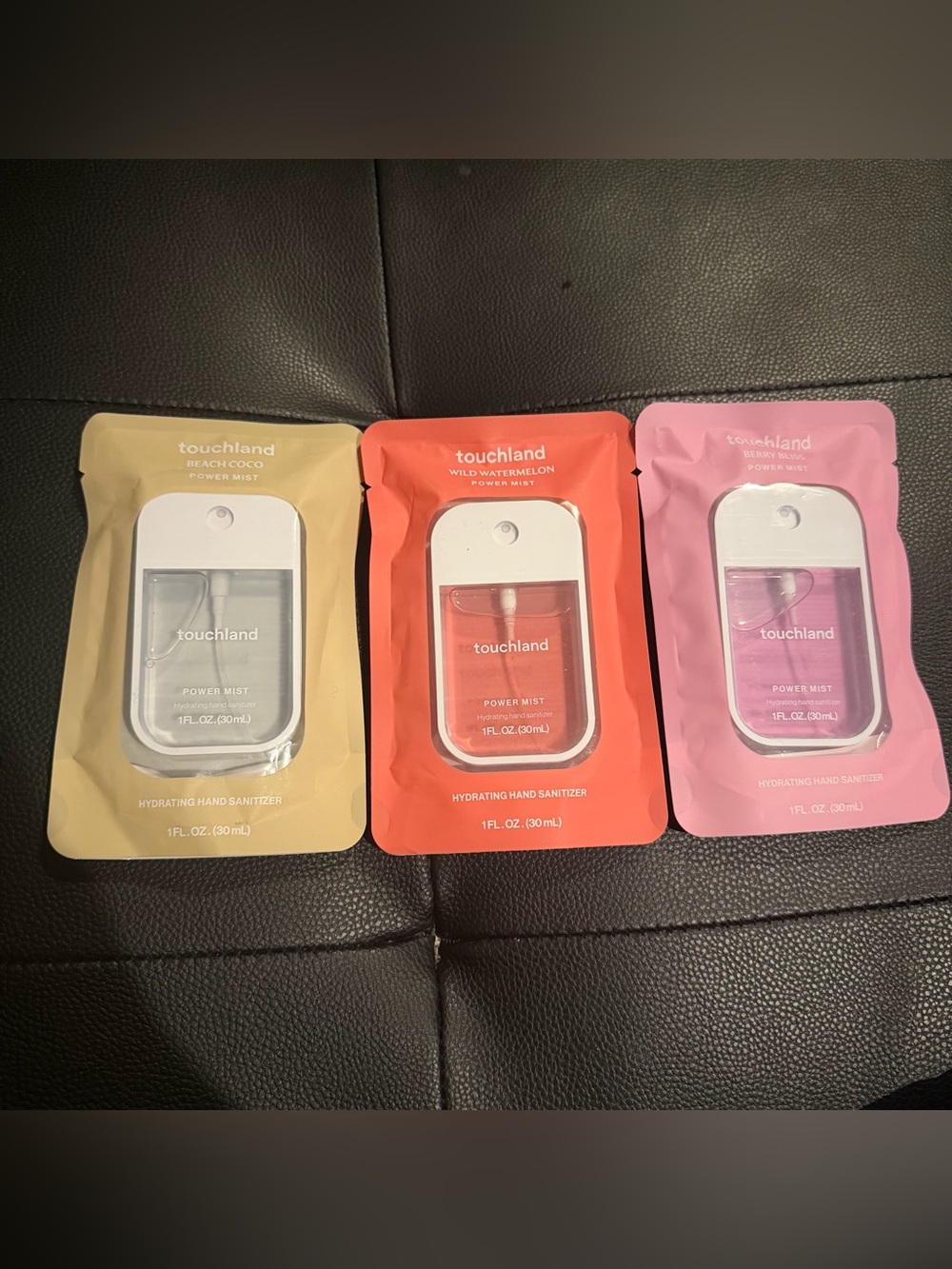 NEW 3 Touchland Hand Sanitizer 1 fl oz Berry Bliss Wild Watermelon beach coco 30